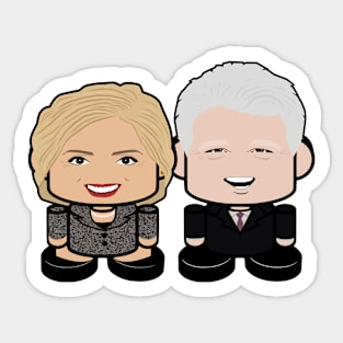 Mr. & Mrs. Billary POLITICO'BOT Toy Robot Sticker